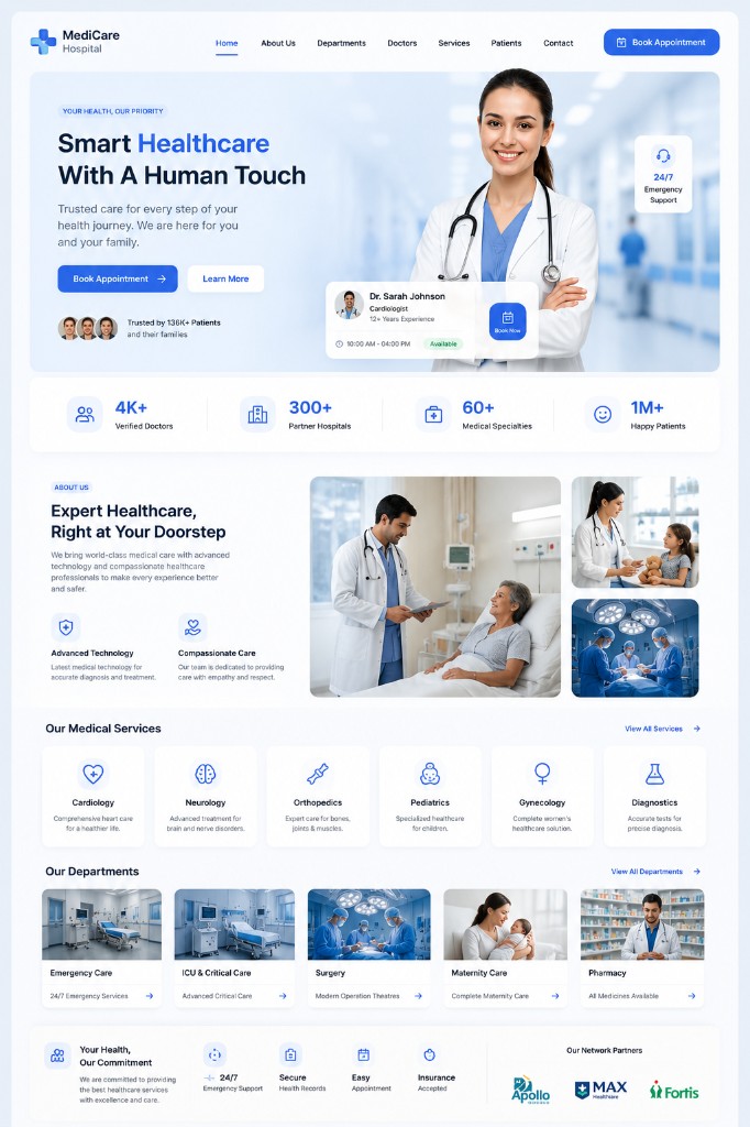 Hospital & Healthcare — MediCare